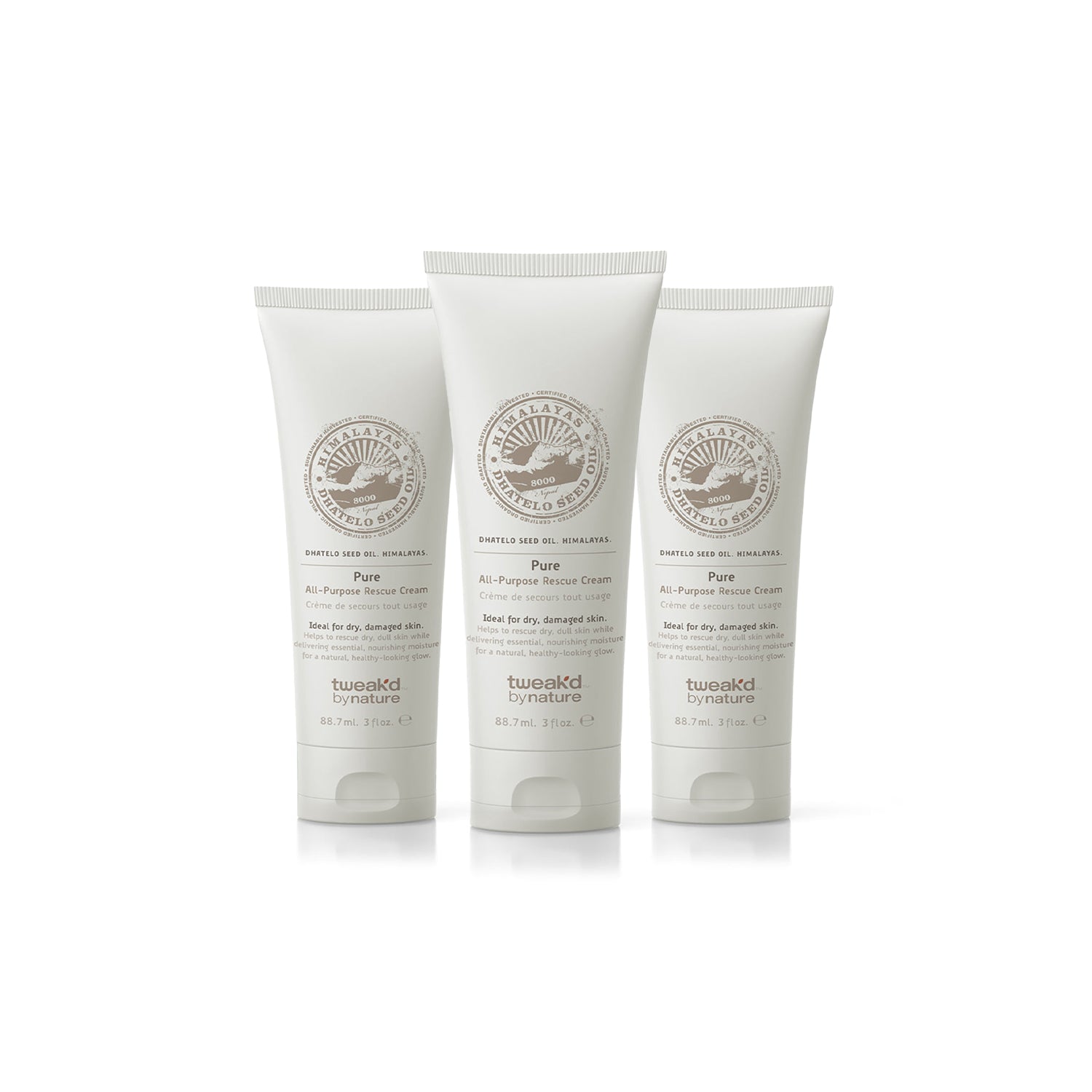 Tweak'd by Nature Restore Pure All-Purpose Rescue Cream Multi-Pack