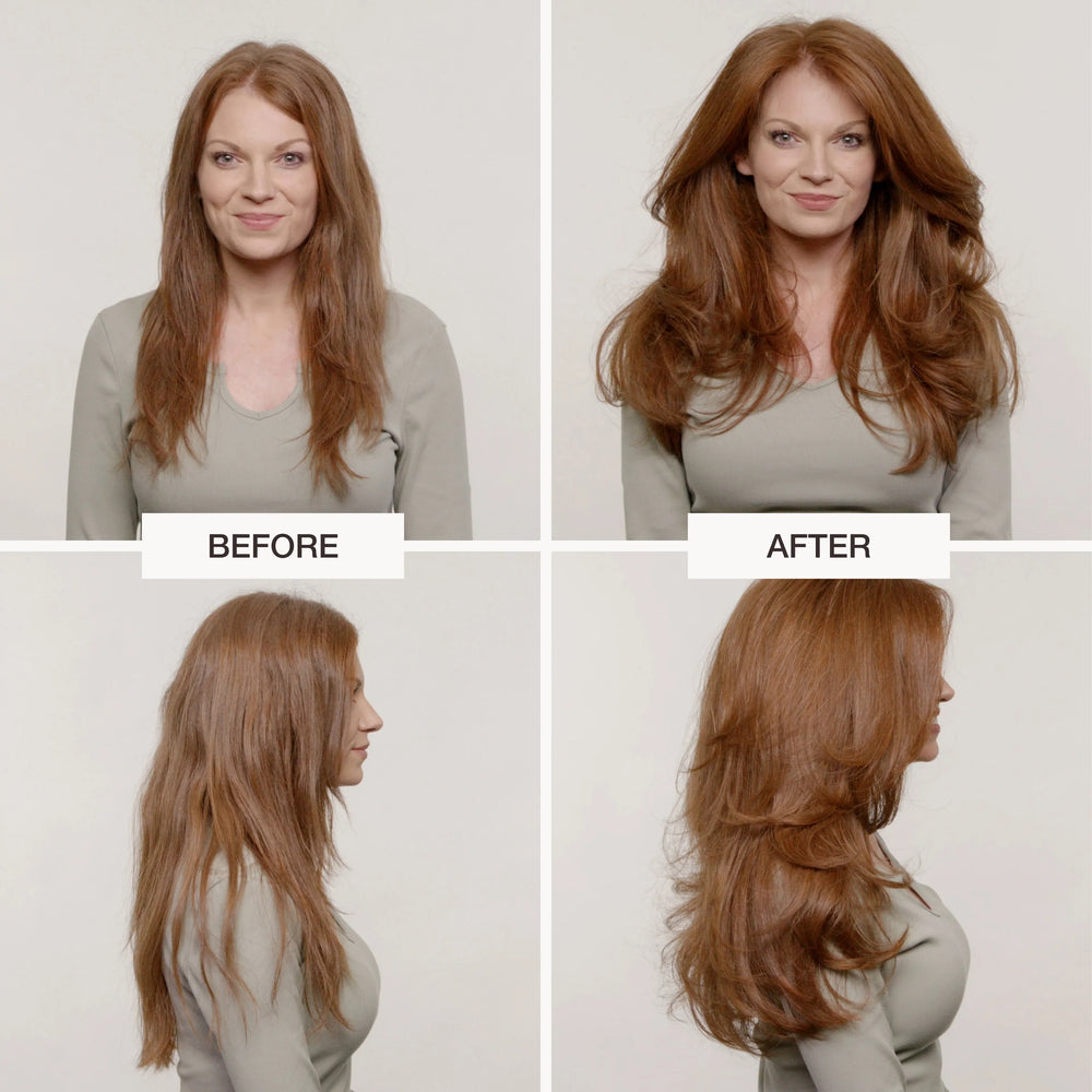 
                  
                    Before and After using Tulipia Hair Volumizing Conditioner
                  
                