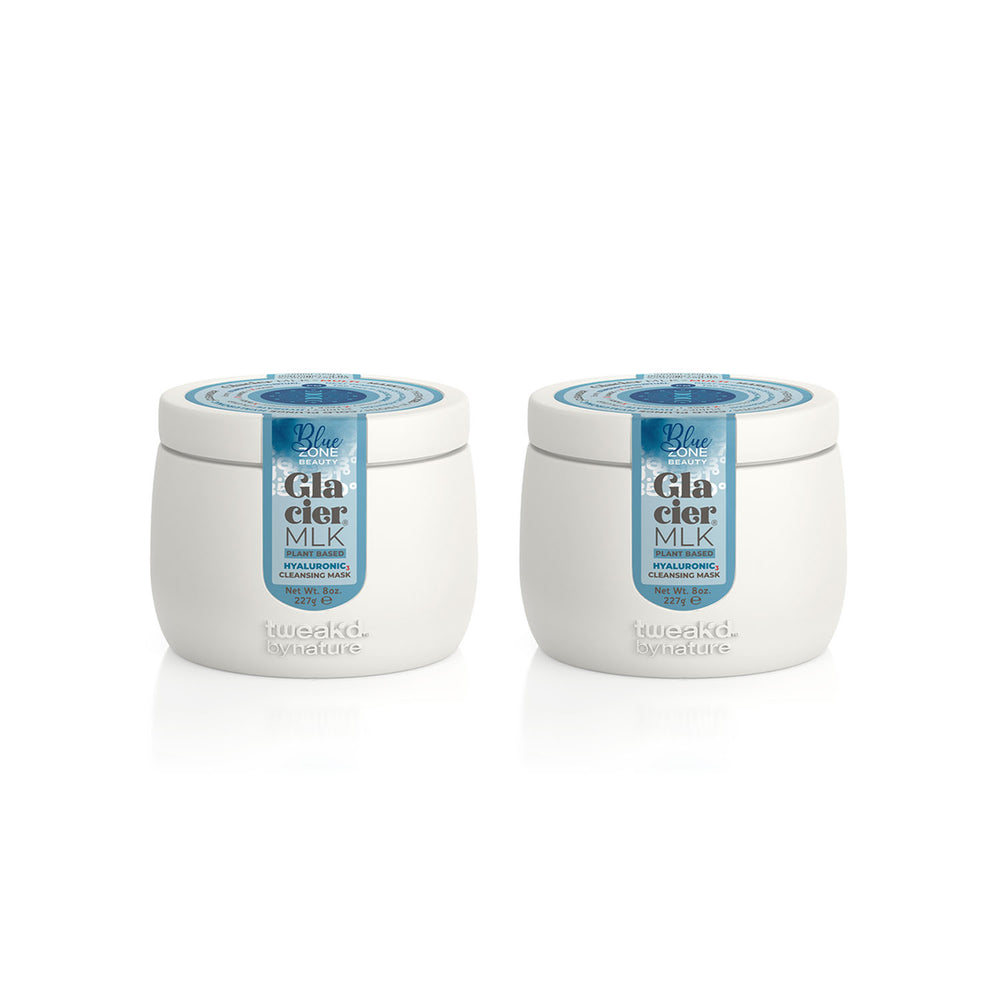 Tweak'd by Nature Blue Zone Stardust The Youth Rejuvenator Glacier MLK® Cold Plunge Cleansing Mask Duo