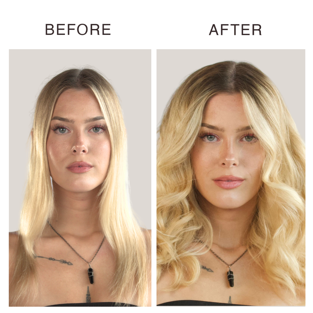 Before and After the Get the Look: Boho Blow-Dry Set