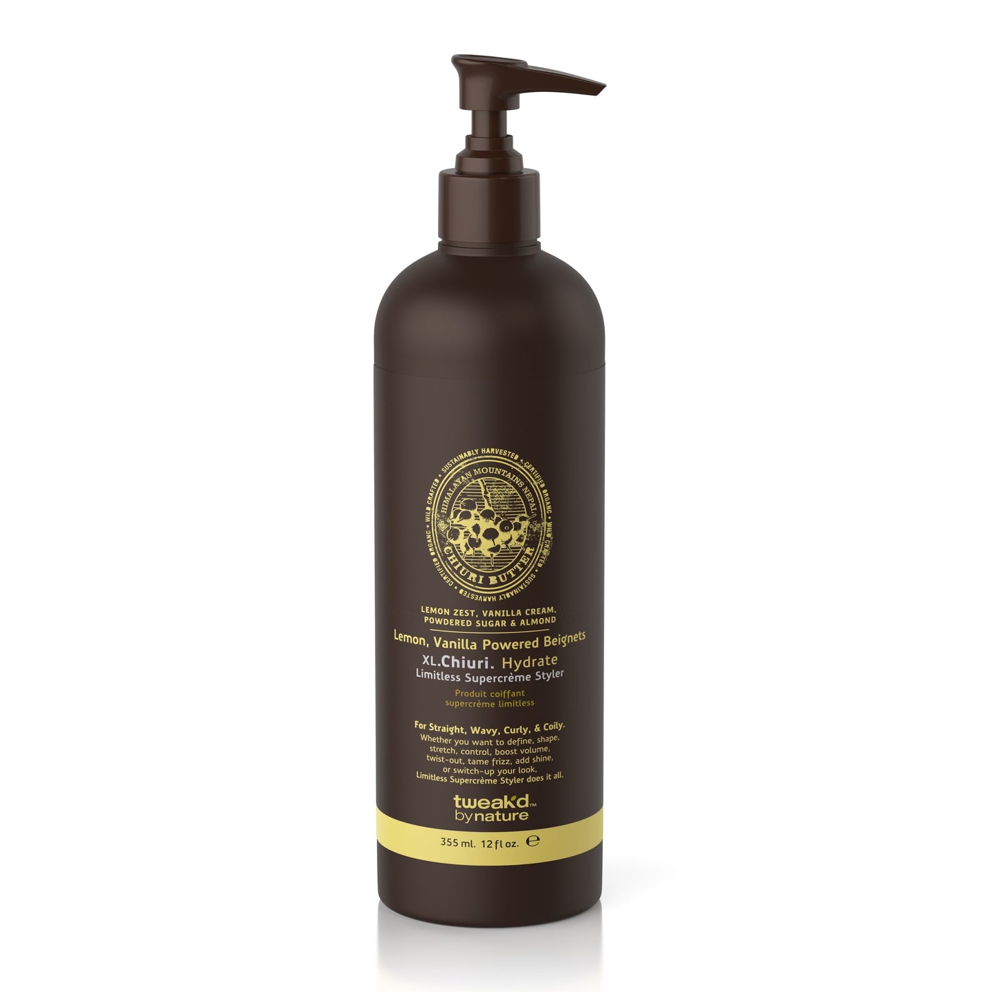 Tweak'd by Nature Lemon-Glazed Beignet Chiuri Hydrate Limitless Supercrème Styler