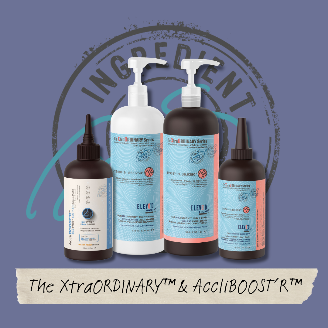 The XtraOrdinary and AccliBoostr haircare Collection
