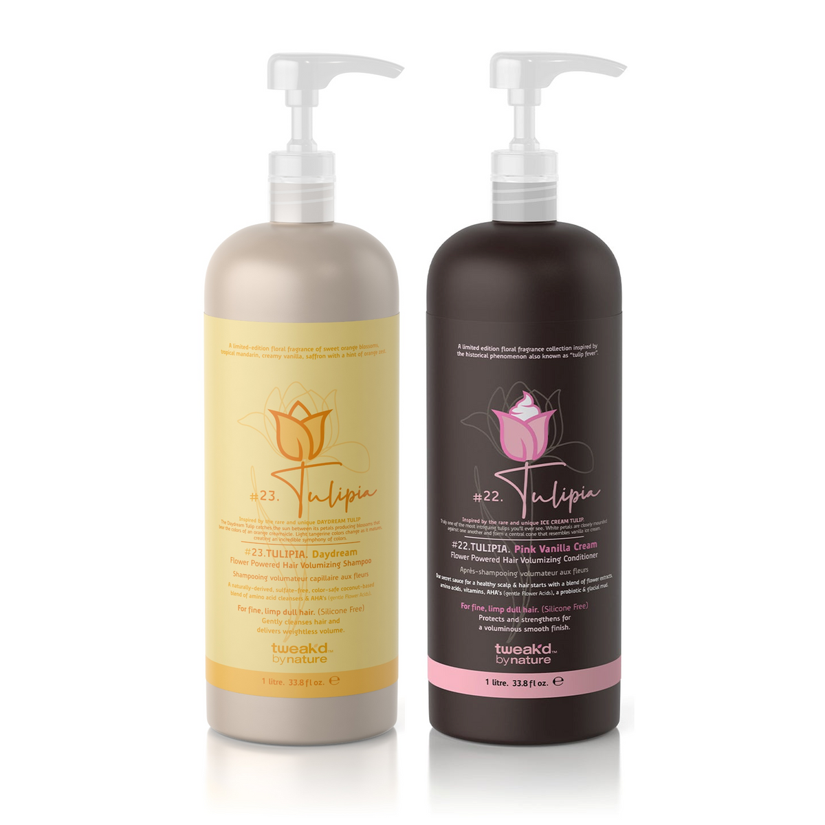 Tweak'd by Nature Tulipia Hair Volumizing Shampoo & Conditioner Duo