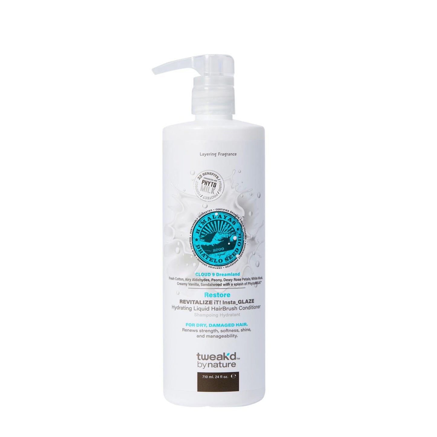 Tweak'd by Nature Cloud 9 Dreamland REVITALIZE iT! Insta Glaze Liquid Hairbrush Conditioner